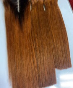 16″ Donor Bone Straight (brown) 200g 2×6 closure
