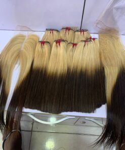 10″ SDD Bone straight( blonde brown) 200g 2×6