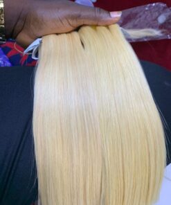 10″ Gucci Bone Straight(blonde) 200g 2×6 closure
