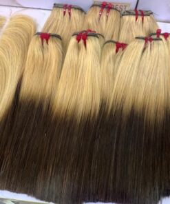 10″ SDD Bone straight( blonde brown) 200g 2×6