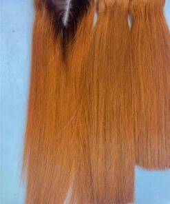 18" Donor Bone Straight( brown) 200g 2x6 closure