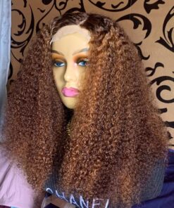 20" Pixie Curls Wig( Highlight) 200g 4x4 closure