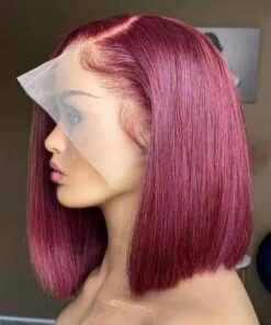10″ DD Full frontal Wig (burgundy)
