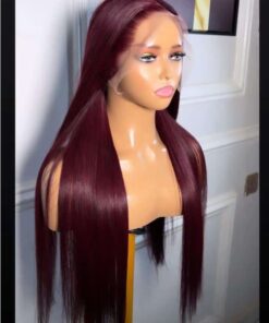 24" SDD Gucci Bone Straight (burgundy) 200g and Frontal