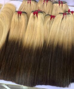 10″ SDD Bone straight (blonde brown) 200g 2×6