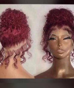 16" 360 Lace Water Wave Curly Wig