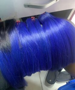 10" Gucci Bone Straight(blue) 2x6 closure