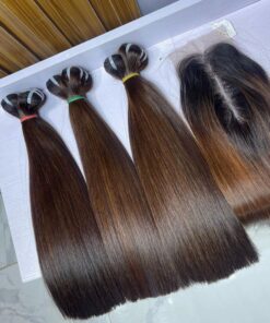 14" Donor Bone Straight 200g & 2x6 Closure